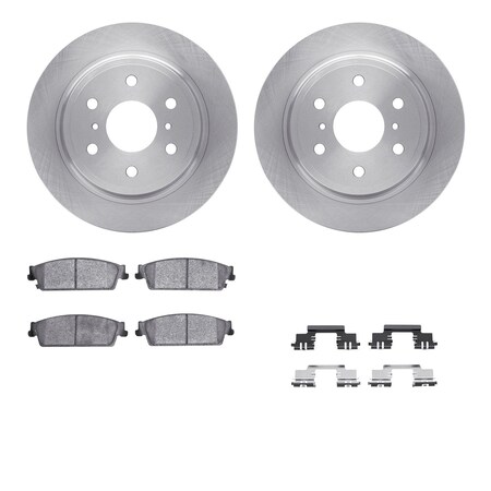 6412-48115, Rotors With Ultimate Duty Performance Brake Pads Includes Hardware